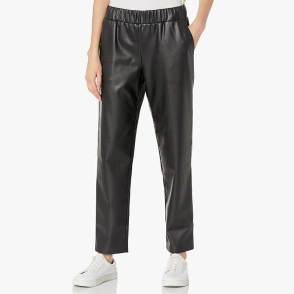 The Drop Pants - The Drop Women's @Lisadnyc Vegan Leather Pull-On Jogger Pants, Medium, NWT, Chic